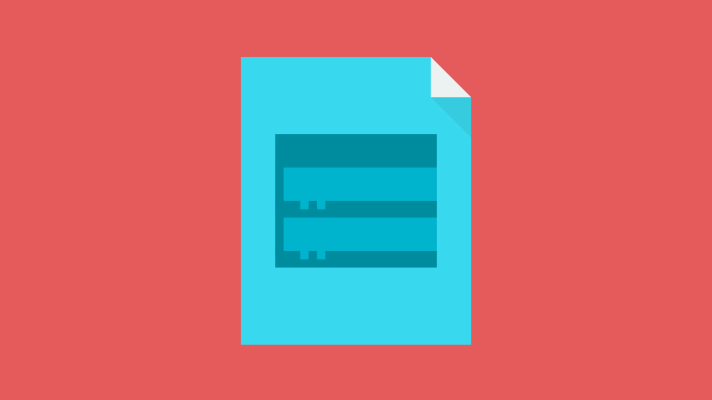 Illustration of a document with Scratch-style code blocks.
